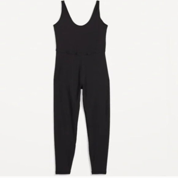 NWT! Black Sleeveless PowerSoft 7/8-Length Bodysuit for Women 🏋️MEDIUM TALL - Picture 3 of 3